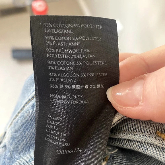 Free People We The Free Light Wash Raw High-Rise Jeggings - Picture 9 of 9